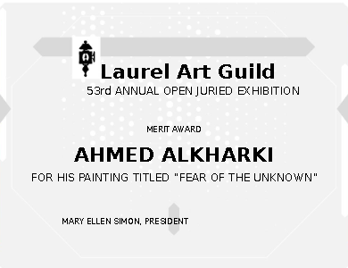 alkar2003's tweet photo. Artist Guild  Award  for Artist Ahmed Alkarkhi  5-2-22 https://t.co/gIh5giwbLw