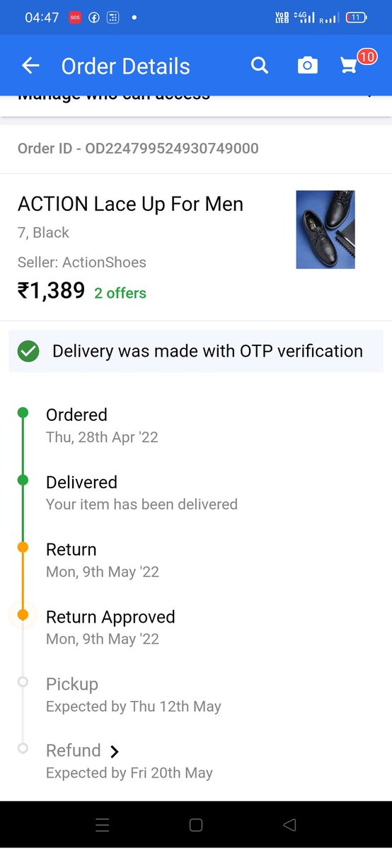 AmitK_Narayan's tweet photo. @Flipkart @flipkartsupport @WalmartWorld @walmartindia @jagograhakjago 5 may ko product deliver hua.Turant return place kiya.But koi pick krne nhi aaya.Helpline pr complaint kiya, Tweet kiya but kuchh nhi hua. And today u have cancelled my return request. बड��े बेशर्म हो,हद है। https://t.co/WEBnowhkKy