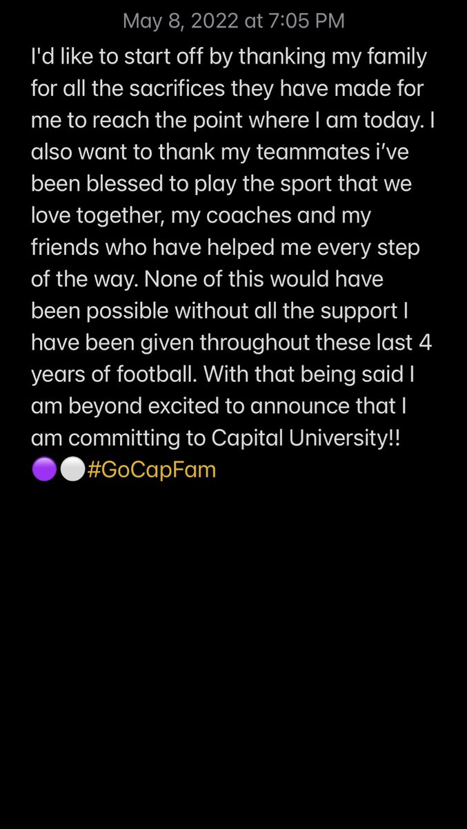 jesse_foster3's tweet photo. Let’s get to work🟣⚪️
@CoachKerrMV @CoachBenBurns @CoachFoos @CapitalU_FB https://t.co/WVbpV3Eclx