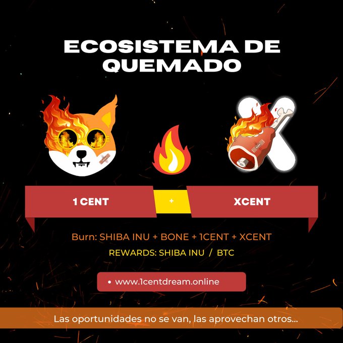 DiegoChaconSer2's tweet photo. Historia cripto que dos tokens ayude a otro proyecto a quemar suplay y suba su precio como hace: #1cent  quema #shiba da 12% de rewards en #BTC , #Xcent  quema #BONE da 5% de rewards en #shiba más que un exchange.@shibainuart @ShytoshiKusama @1Cent_token https://t.co/eqrn6JW9Xu https://t.co/jtvWZ2CTeK