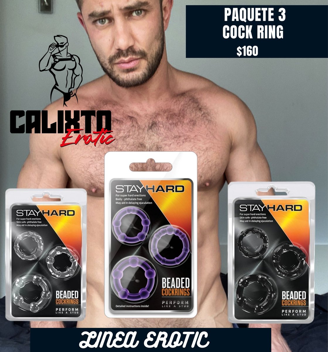 men_calixto's tweet photo. Ven a conocer los productos de la línea erotico que tenemos para tí. Como este paquete de 3 cock ring. Encuentralos en CALIXTO. Abrimos de 11 am a 7 pm. Lunes a sábado. https://t.co/jHmFKJoMvT
