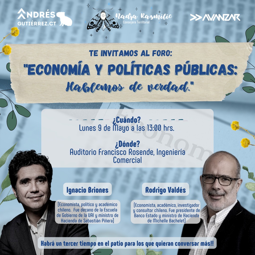 AvanzarU's tweet photo. Si eres estudiante de la UC ¡No te puedes perder este evento! 
"Economía y Políticas Públicas" con Ignacio Briones y Rodrigo Valdés. 

Link inscripción: 
https://t.co/znxv9JEvik

Si no puedes estar ¡Tranquil@! Será transmitido por nuestro Instagram @avanzaruc https://t.co/fHtDGjzdPC