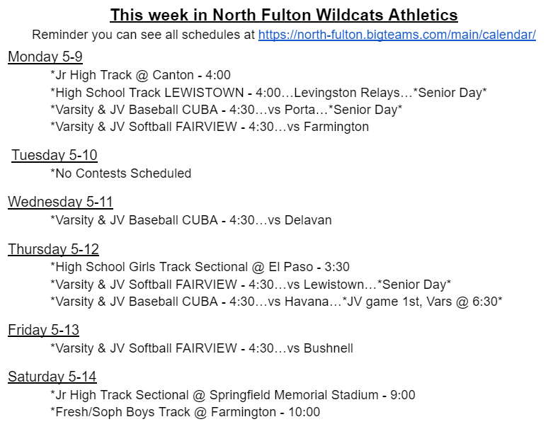 This week in NFW athletics