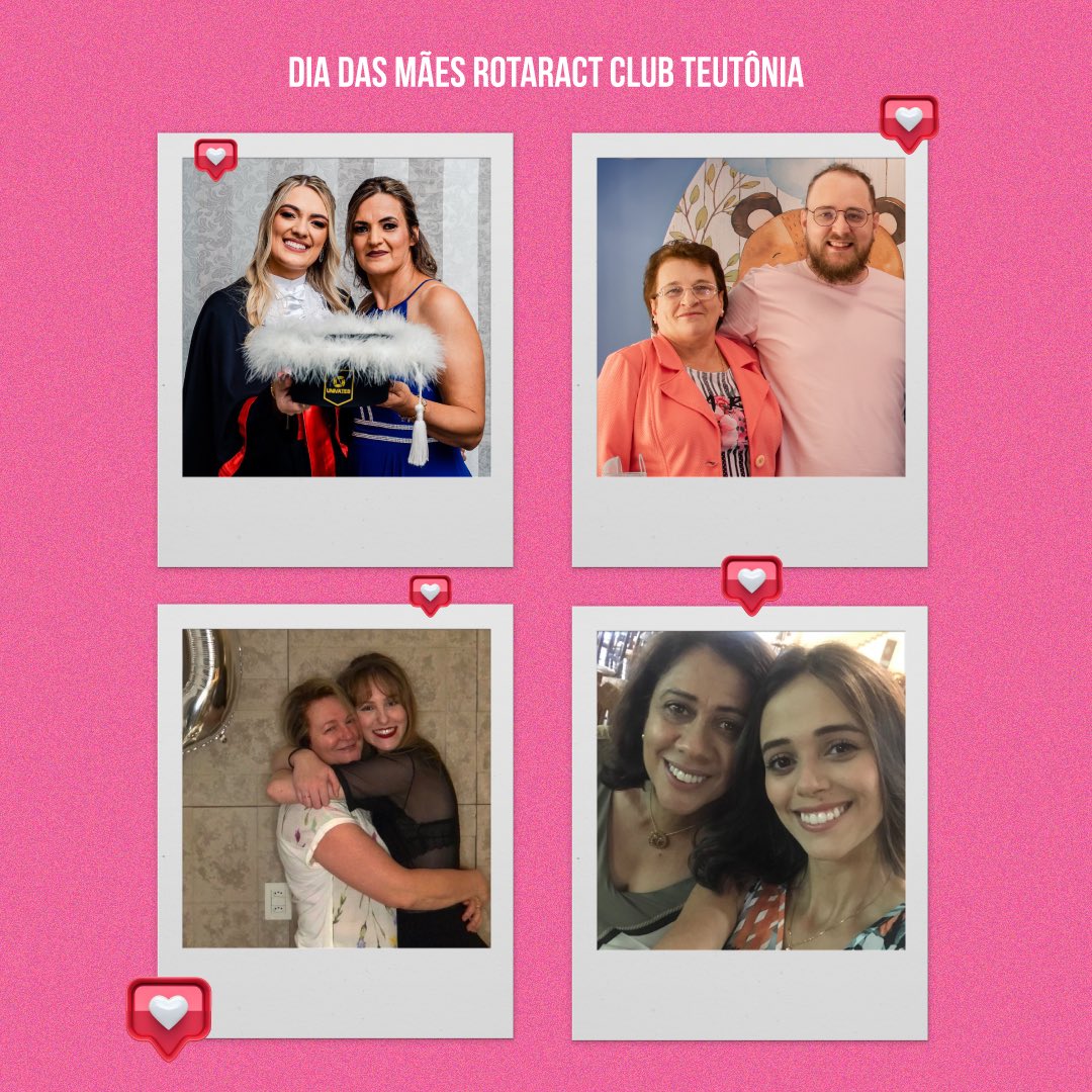racteutonia's tweet photo. Nosso amor por vocês é imenso! ❤️
Se somos quem somos hoje, devemos a vocês, nossas mães, os amores das nossas vidas! 💌
#diadasmaes #rotaract #rotaractteutonia #rotaractbrasil #rotaract4700 https://t.co/57Yq9nriL0