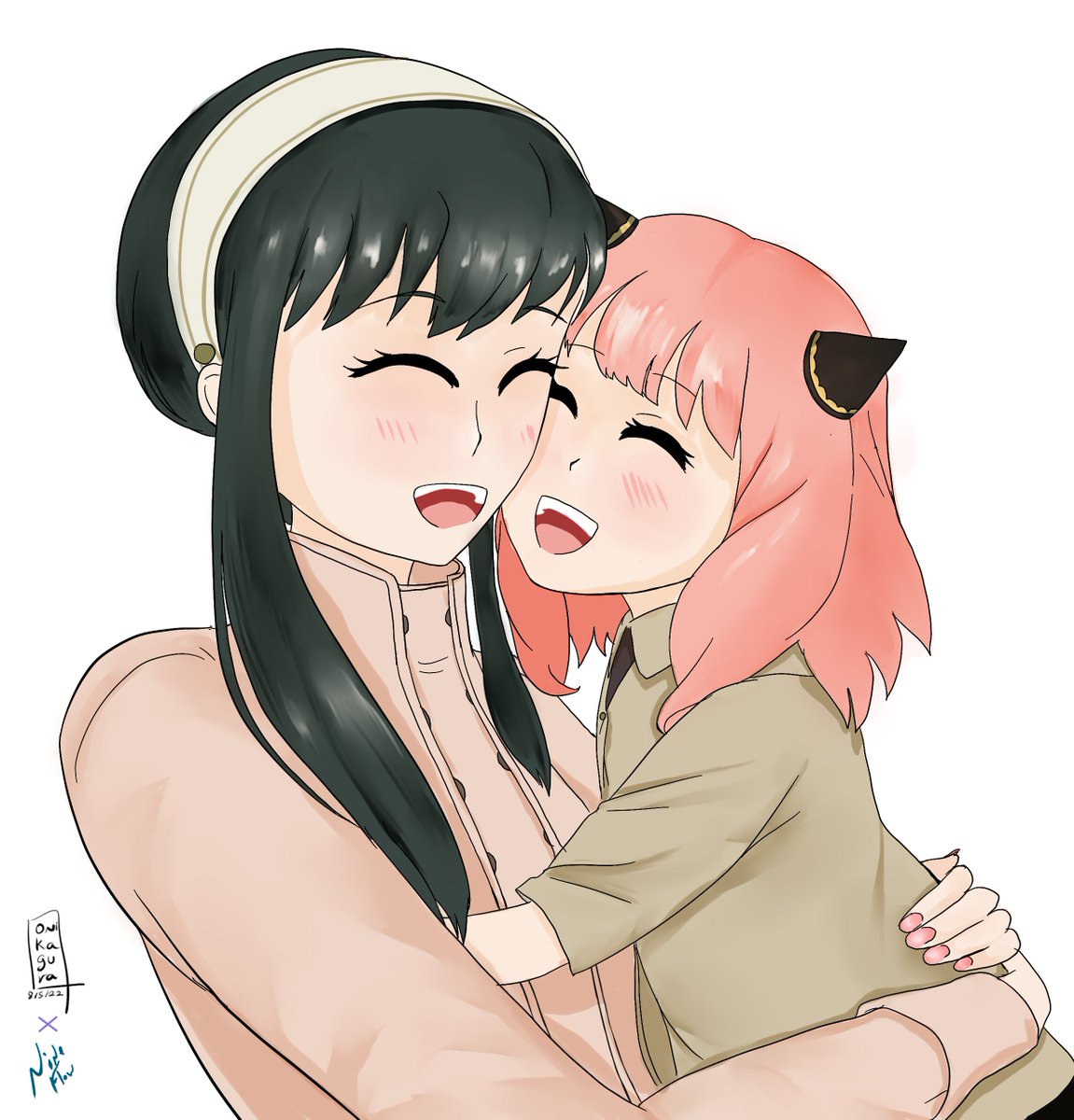 Nineflow4's tweet image. Anya and Yor to celebrate Mother's Day! 

This was an collab artwork between me and @kagura_oni !

#SPYxFamily #spyxfamilyfanart
