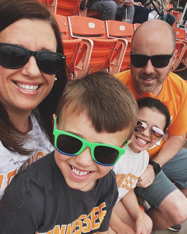 KevinF1985's tweet photo. We had a good day watching the @Vol_Softball team get the win today. We got to go down on the field after the game to meet the team and coach @KarenWeekly. Thank you all for the hospitality. https://t.co/inpQWCVGat
