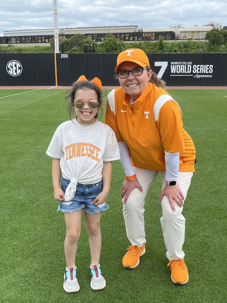 KevinF1985's tweet photo. We had a good day watching the @Vol_Softball team get the win today. We got to go down on the field after the game to meet the team and coach @KarenWeekly. Thank you all for the hospitality. https://t.co/inpQWCVGat