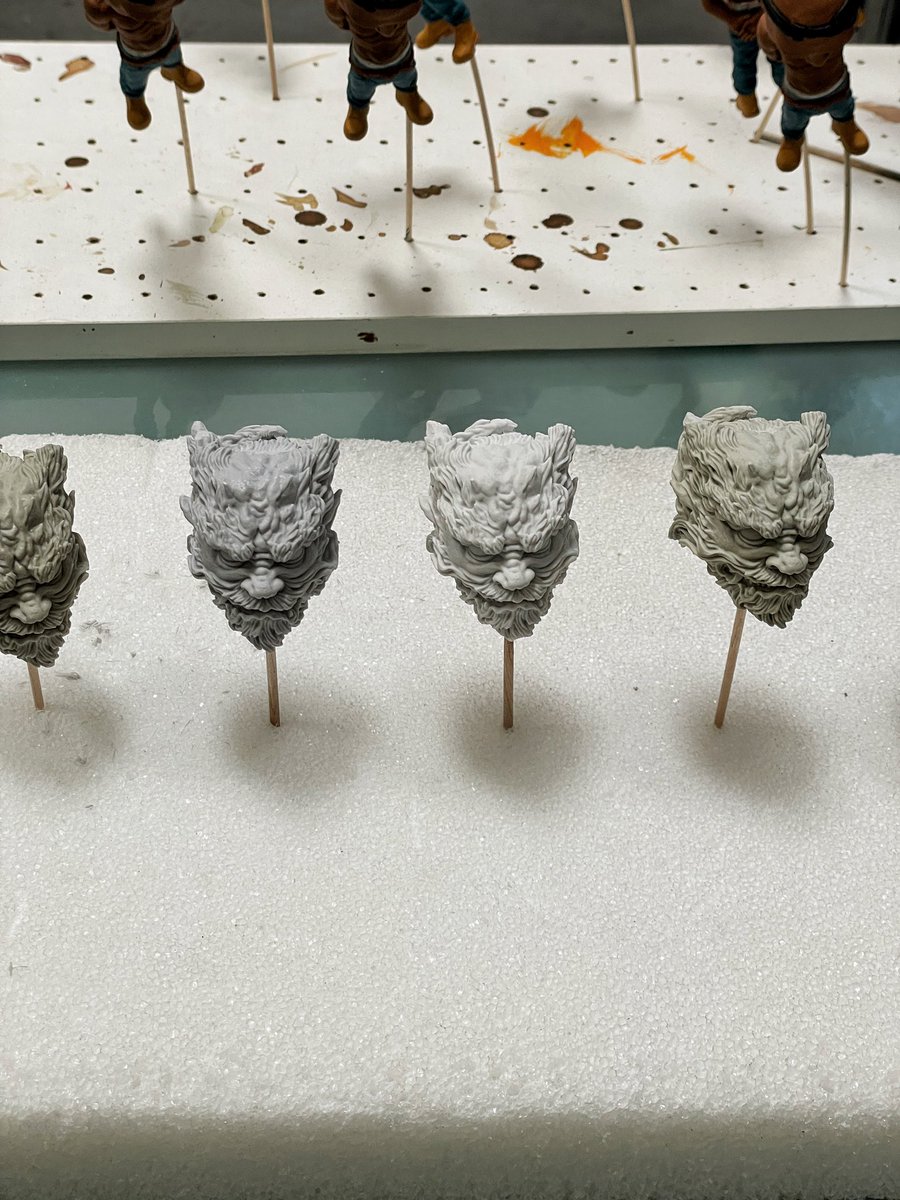 plasticcell's tweet photo. Prep work @halfbeastnft #halfbeast #resincast #sculpture https://t.co/xn1uworCNS