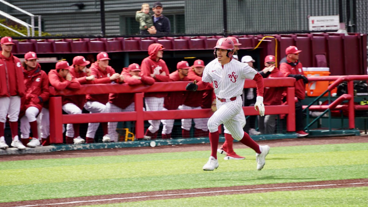 wsucougarbsb's tweet photo. Cottrell, Smith lead WSU to shutout win, sweep Utah Valley

RECAP | https://t.co/fojKa5zzvF

McKabe Cottrell | 7 IP, 2 H, 9 K, W
Jack Smith | 4 H, 2 RBI
Kodie Kolden | 3-run HR, 4 RBI
Bryce Matthews | 3 H, 3 R, 2B
Jacob McKeon | Solo HR
Elijah Hainline | 2 H, 2 RBI, 2 R

#GoCougs https://t.co/y2PtdiFnAH