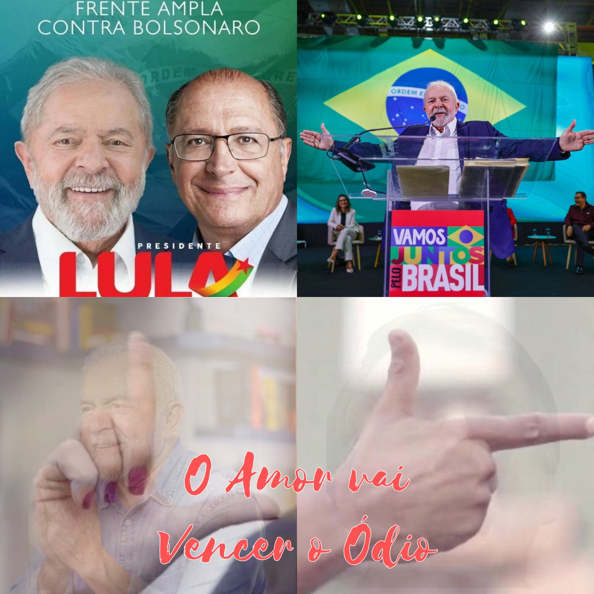 O amor vai vencer o ódio! 🥰🙏💪
#LulaLá ❤️🚩