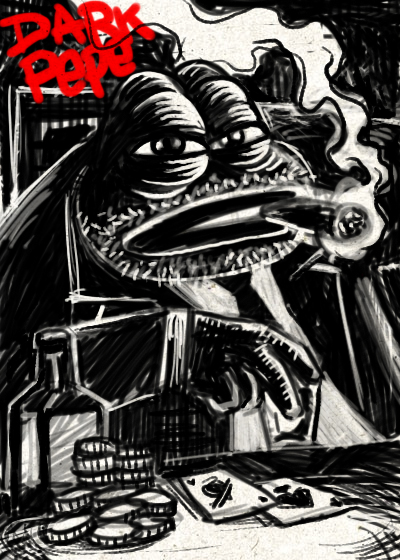 I want to paint it black , BXGAMBLER
#PepeFrog #Nft #CounterpartyXCP #CryptoArt #Bitcoin
