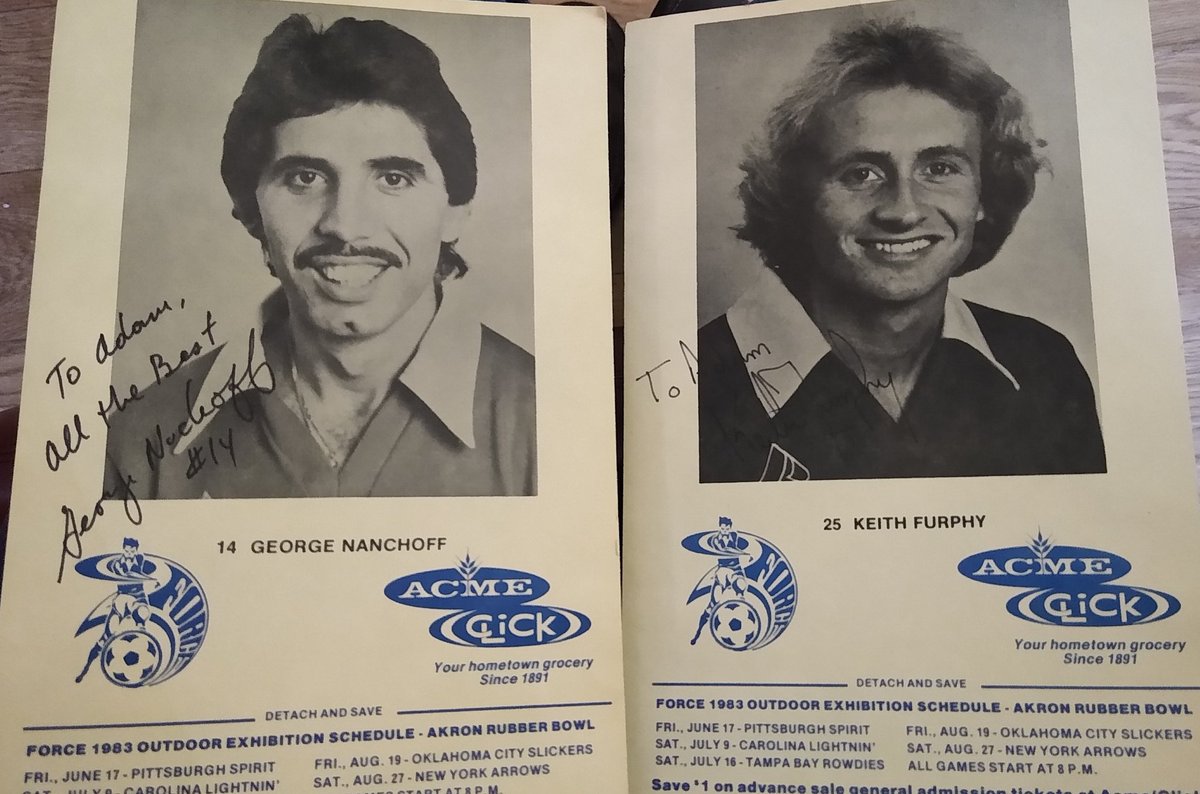 ALeebs18's tweet photo. At my mom's going through some boxes. Came across these two old @ClevelandForce gems from the Acme/Clicks days. I loved Keith Furphy and company! https://t.co/cLFE15LFTL