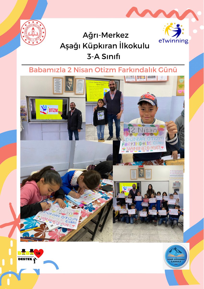 BabaCanDestek4's tweet photo. 2 Nisan Otizm Farkındalık, Engel Farkındalık Günü Faaliyetleri https://t.co/GnnnLjD703