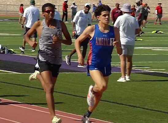 11 El Paso-area athletes are going to state for track later this week. Tonight at 10 on KTSM, we tell the story of 2 of them: Americas' Jared Laverty and Pebble Hills' Omer Ibrahim, 2 800m stars who have finished 1-2 in every big meet and have become friends through competition.