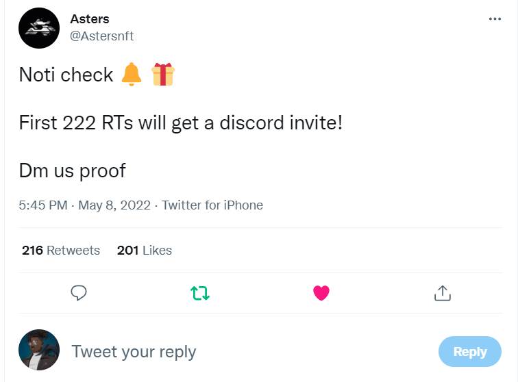 DrizzyDBoss's tweet photo. @Astersnft Yessir https://t.co/IqwBwNcTMZ
