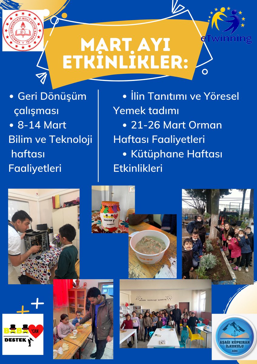BabaCanDestek4's tweet photo. Mart Ayı İşleniş Programı https://t.co/ldX3r42xqq
