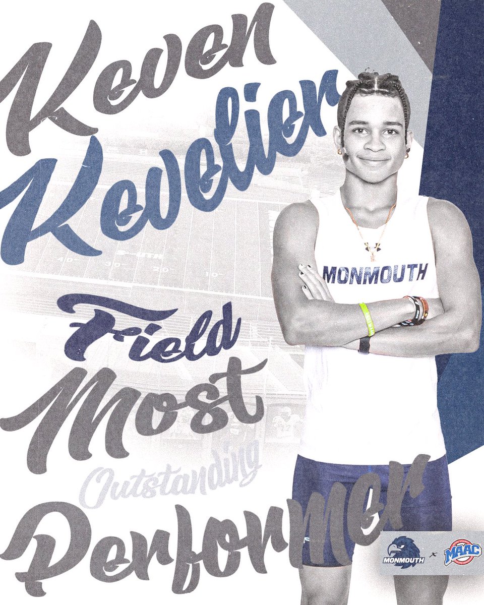 MonmouthHawks's tweet photo. Your 2022 MAAC Men’s Field Most Outstanding Performer: Keven Kevelier!

#FlyHawks https://t.co/ibWFffayWb