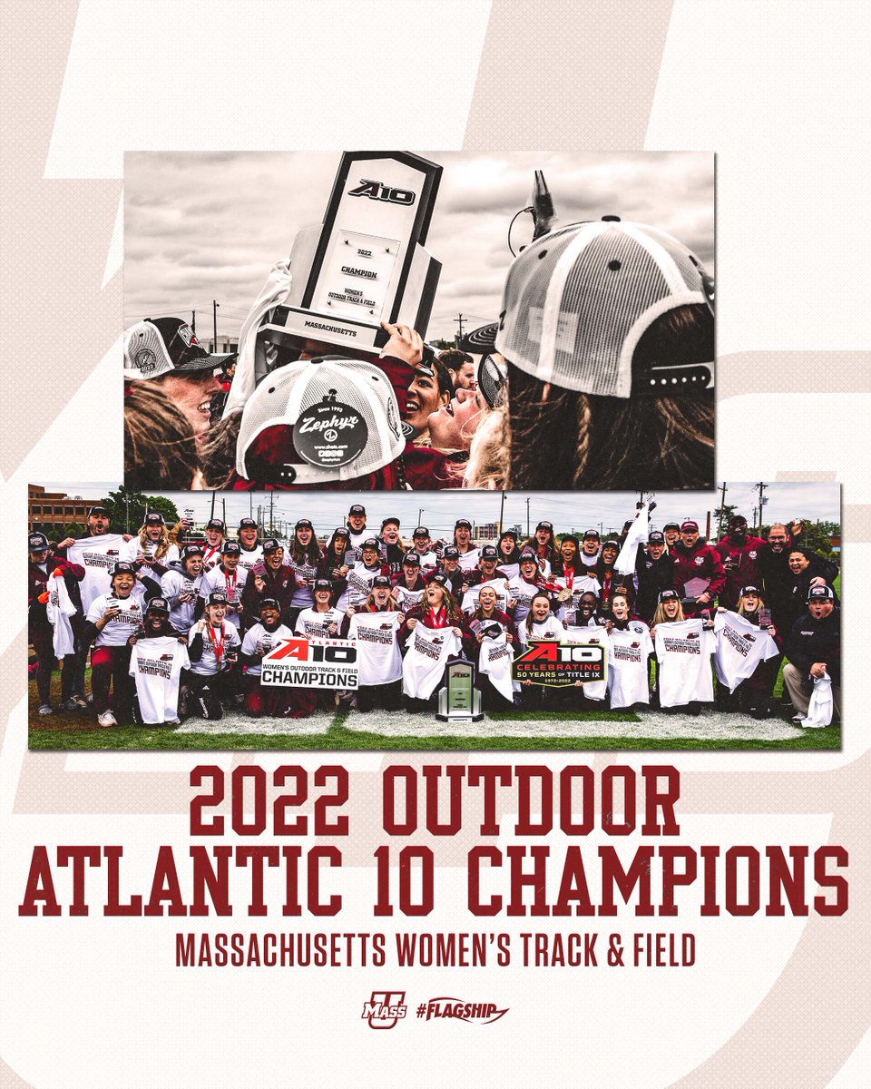 UMass_XC_TF's tweet photo. Say it loud, say it proud: The Minutewomen are your 2022 Outdoor Atlantic 10 Champs!!!

📰:  https://t.co/Xnf4aLXW6q
📊:  https://t.co/N4S7M8kjlS

#Flagship 🚩 https://t.co/LsKEv40RTr