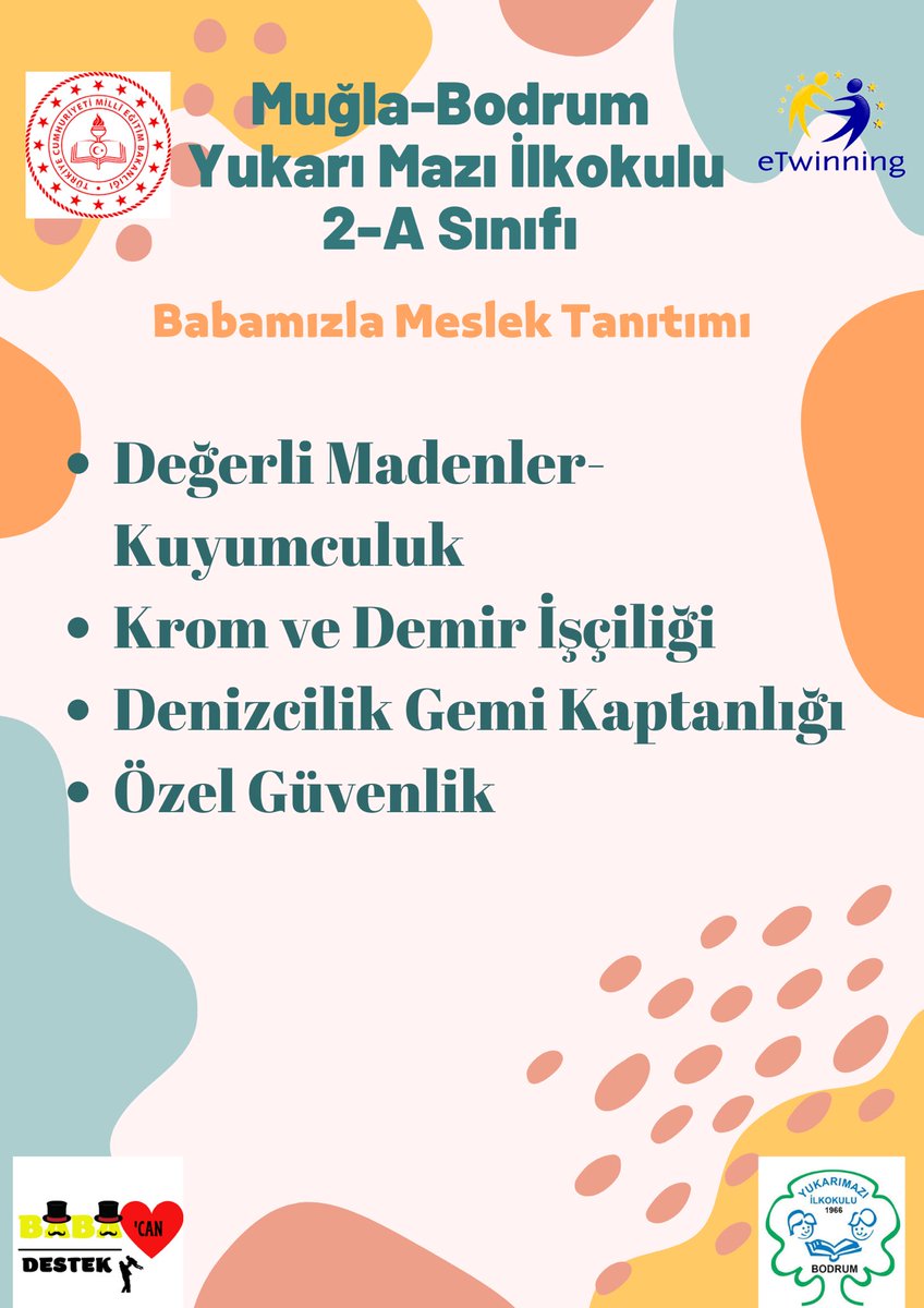 BabaCanDestek4's tweet photo. Babamızın Mesleğini Tanıyoruz Etkinliği https://t.co/4UwUjFJpOv