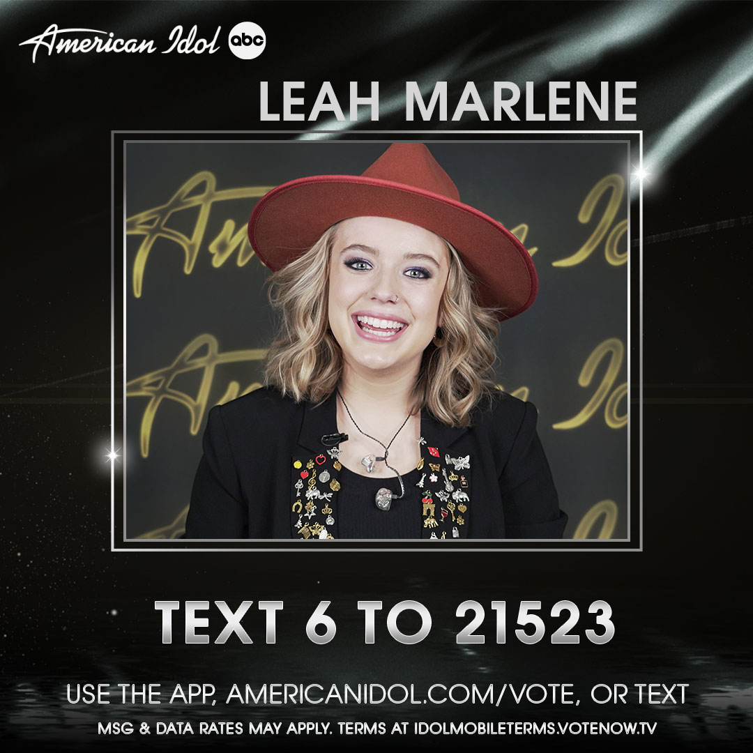 Definitely stuck by <a href="/_LeahMarlene/">Leah Marlene</a>'s electric TALENT ⚡️⚡️! #AmericanIdol