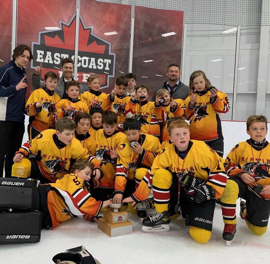 AndrewsHockey1's tweet photo. Congratulations to our 2012, 2013, and 2014 Riptide Teams - champs at the 2022 East Coast Ice Battle this weekend in Dieppe!! 🏆 https://t.co/vVt89BHFt3