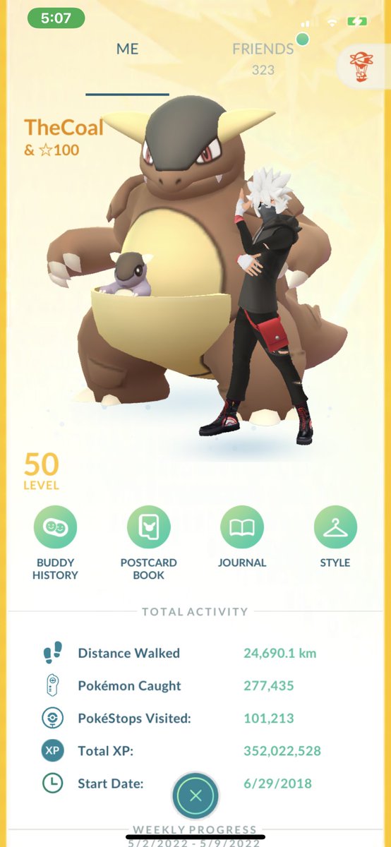 xTheCoalx's tweet photo. Today I doubled the XP needed to get to Lv50!! I’ve slowed down quite a bit but have gotten back into a groove and I’m excited for this accomplishment. 352mil baby!! Now to 528 & Lv50x3
💪😎
#pokemongo #pokemongogrind https://t.co/O0WwEbt3gK