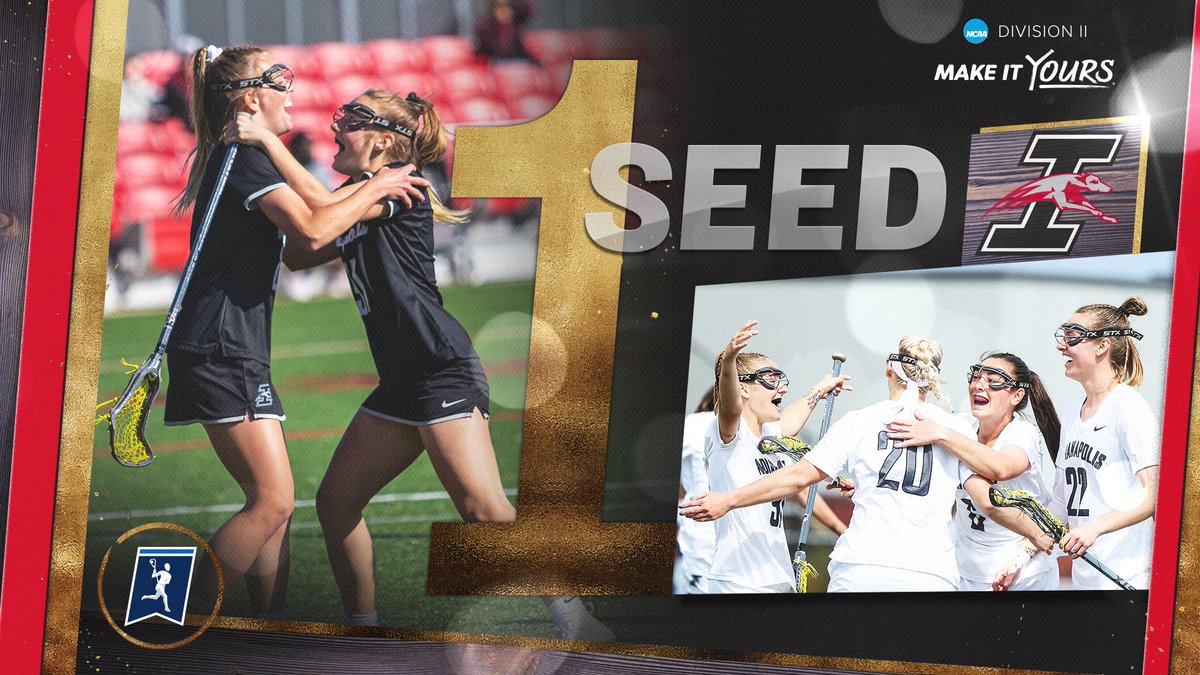 NCAADII's tweet photo. Representing the Midwest Region as the No. 1 seed, UIndy! 

#D2WLAX | #MakeItYours https://t.co/P9VxUAZcQF