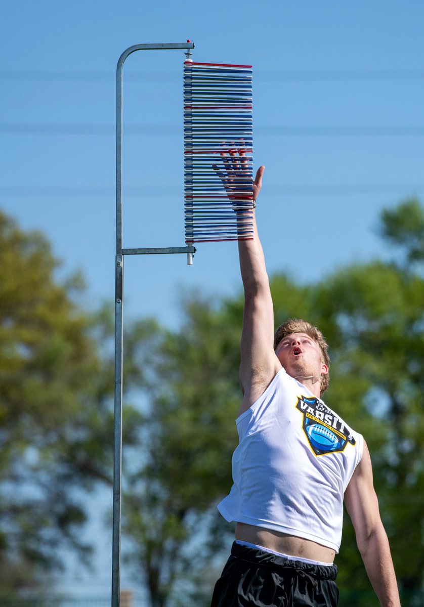 Here are the Top Standing Verts from the 5/7/22 <a href="/CfbCombine/">College Football Scouting Combines</a> presented by <a href="/810varsity/">810 Varsity</a> at <a href="/CMsportsmed/">Children's Mercy Sports Medicine Center</a>

RB Tyrone Butler Jr. - 40.1”
DB <a href="/FordKsaun/">Ksaun Ford</a> - 39.1”
RB <a href="/JermaineHouse1/">Jermaine House II</a> - 38.8”
DB <a href="/HZigmant/">Holden Zigmant</a> - 38.6”
ATH <a href="/NickMatlack4/">Nick Matlack</a> - 38.6”
WR <a href="/XavierWinston6/">Xavier Winston</a> - 37.7”
DB <a href="/Nick_Stamati/">Nick Stamati</a> - 36.7”