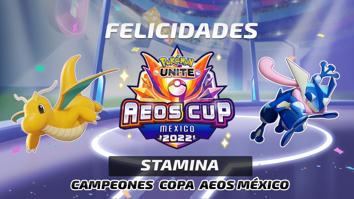 UniteLATAM's tweet photo. 🏆 El Equipo STAMINA es el Campeón de Copa Aeos en México. 🏆

Felicidades a todo el equipo que demostró ser el más fuerte de esta región.

#PokemonUNITE | #UNITEesports https://t.co/XBp6EZ0Kxd