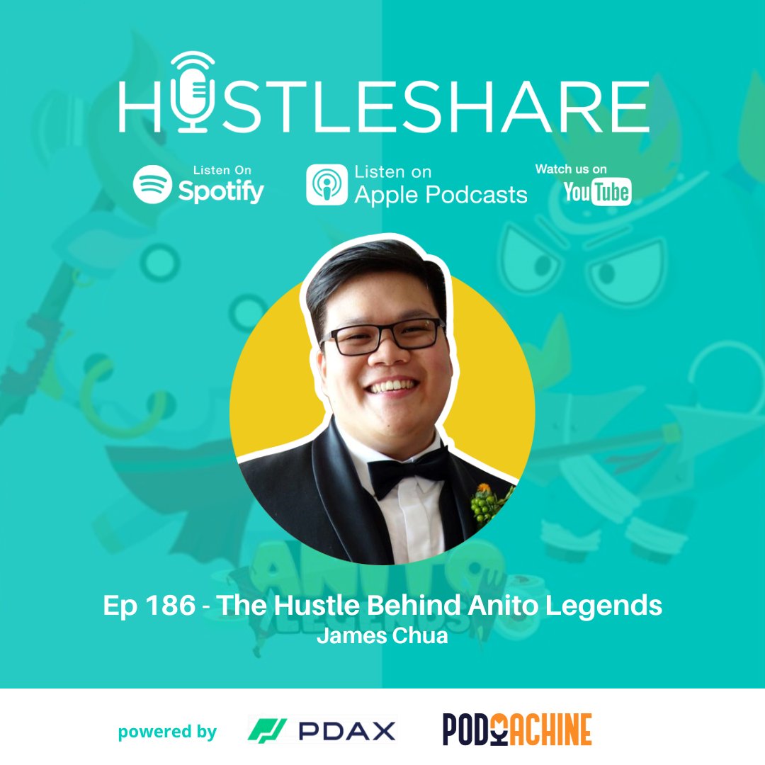 hustleshare's tweet photo. @inque54 of @AnitoLegendsNFT joins us in this episode to share the hustle behind first Filipino Play-To-Earn game:

Spotify: https://t.co/80bn2pBw6u

Apple Podcasts: https://t.co/QubFUIaJDl

Web: https://t.co/auONCXJaI0 https://t.co/tZPPoZv7mY