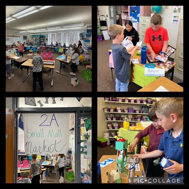 O’Loughlin second graders finished learning about the economy with Market Day.  Students earned classroom money to spend on products and services being sold in their classrooms. Great job! #usd489 #everystudenteveryday