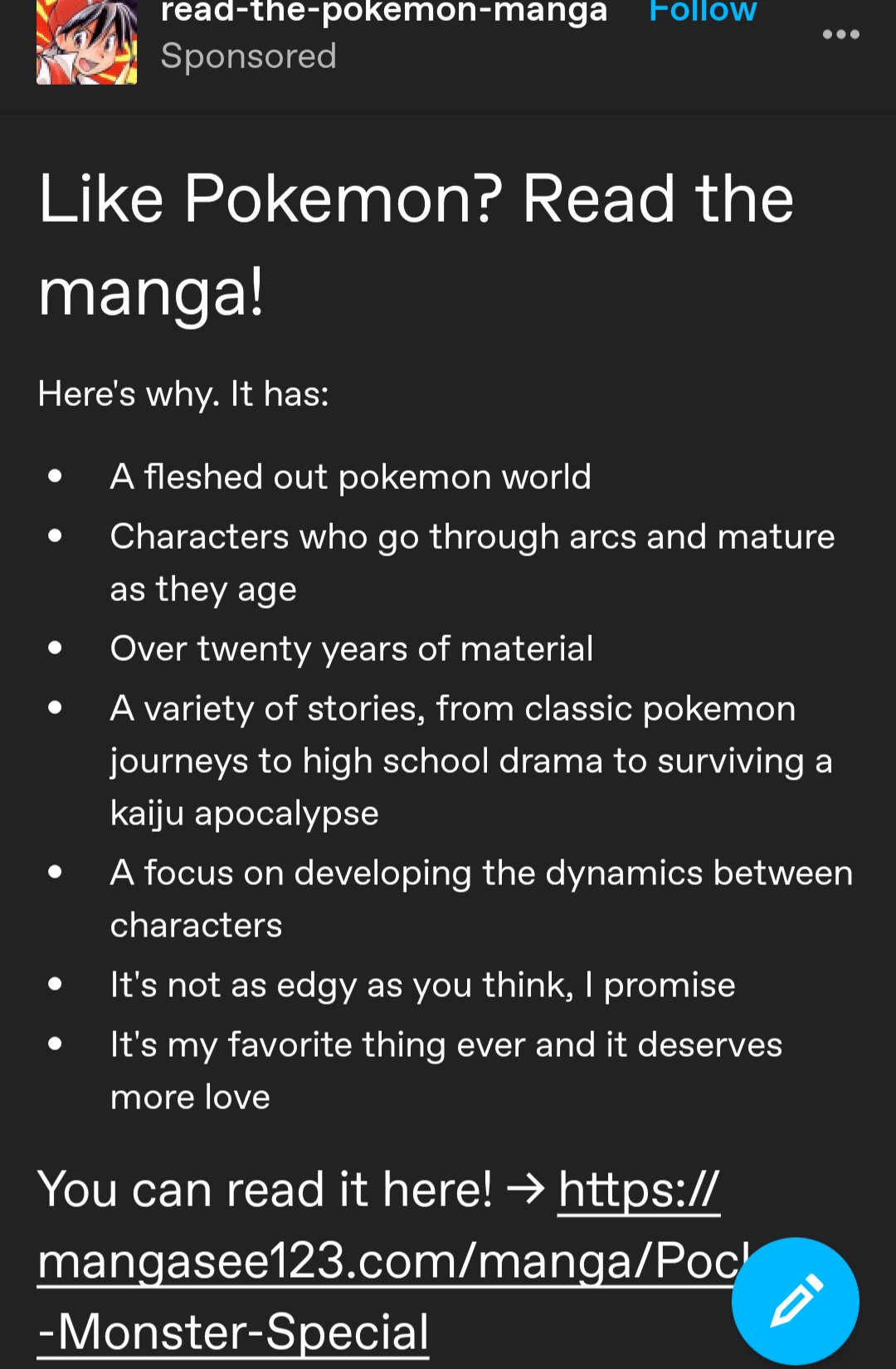 Byakko | Vtuber on X: "Tumblr has a feature that lets you pay to advertise  random people with posts. Here's a post someone paid Tumblr to tell you to  pirate the Pokemon
