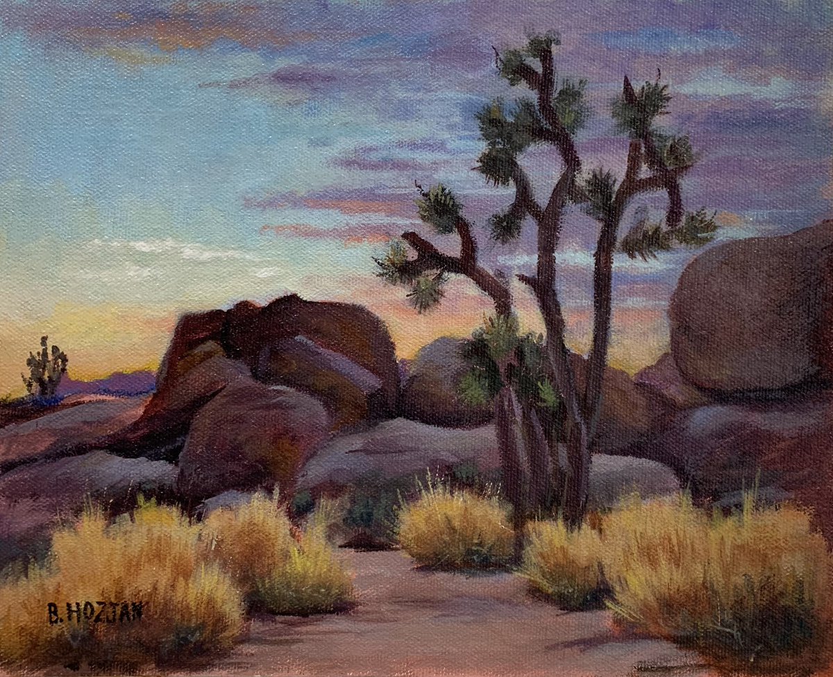 BrendaHozjan's tweet photo. Brushing up on my landscape skills and test driving a new acrylic paint line. (Original reference photo, Lee Hoemann.) #goldenacrylics #goldenopen #landscape #landscapepainting https://t.co/PkkP2cKjGQ