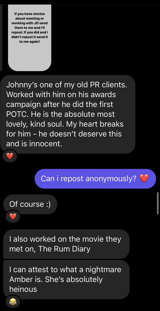 mimasdiaries's tweet photo. Another person who worked with Johnny Depp and Amber Heard.
** i googled them and they are legit ** https://t.co/3POdluYeSa