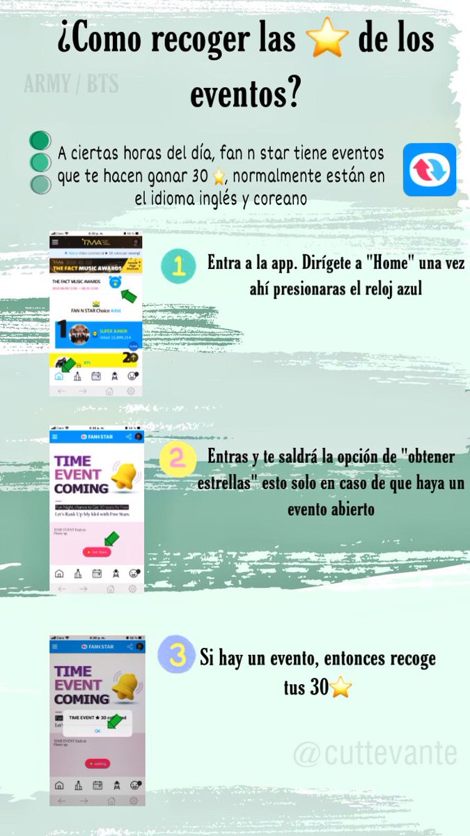 cuttevante's tweet photo. 🔔 | E V E N T O - FAN N STAR 

— VAYAN A RECOGER SUS 30 ⭐️  EN FAN N STAR! RECUERDEN QUE ES POR TIEMPO LIMITADO! 

🌎: ENGLISH  
🖇: https://t.co/e7P023acTi

@BTS_twt https://t.co/Bnb4ypeCZi