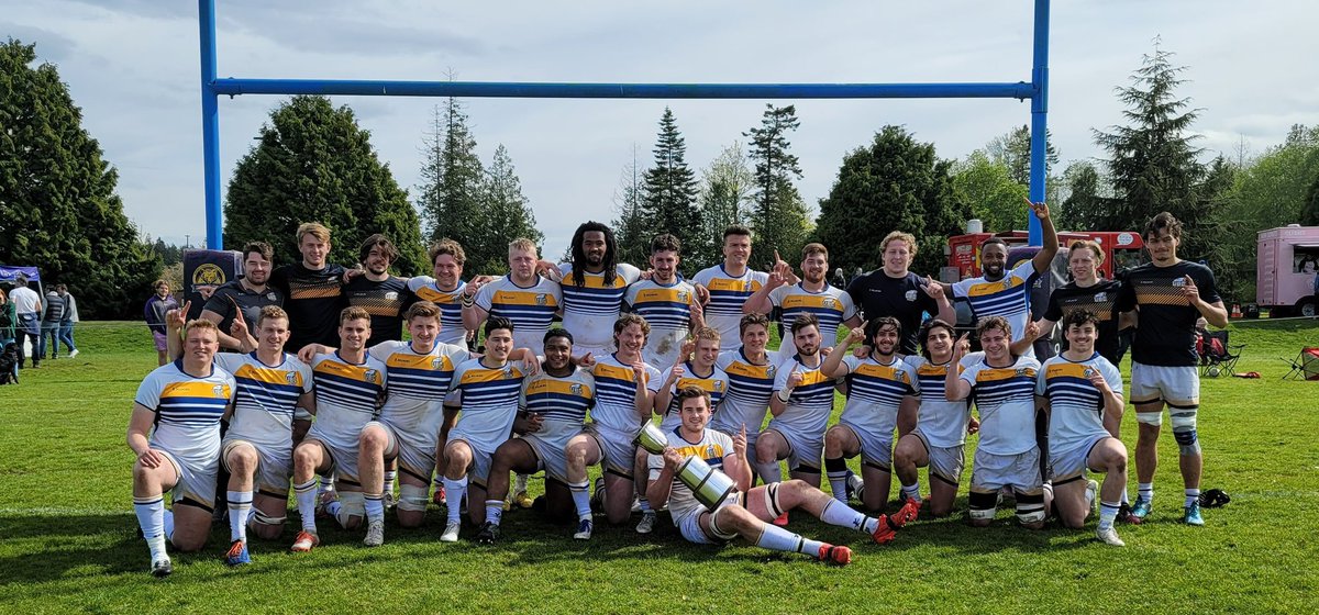 UBCRugby's tweet photo. Champs! A big thank you to everyone who has supported us along the way. Definitely a season to remember! https://t.co/DATVR5I8by