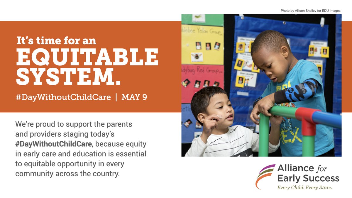 4earlysuccess's tweet photo. Join us today in standing with providers and parents in the #DayWithoutChildCare. We can't wait any longer for a #childcare system that creates opportunity for all. @ChildcareChange @MomsRising @NAEYC @nwlc @SEIU @ZEROTOTHREE @momjustice @mainstreetweets @FmlyValuesWork https://t.co/8736c0XsCK