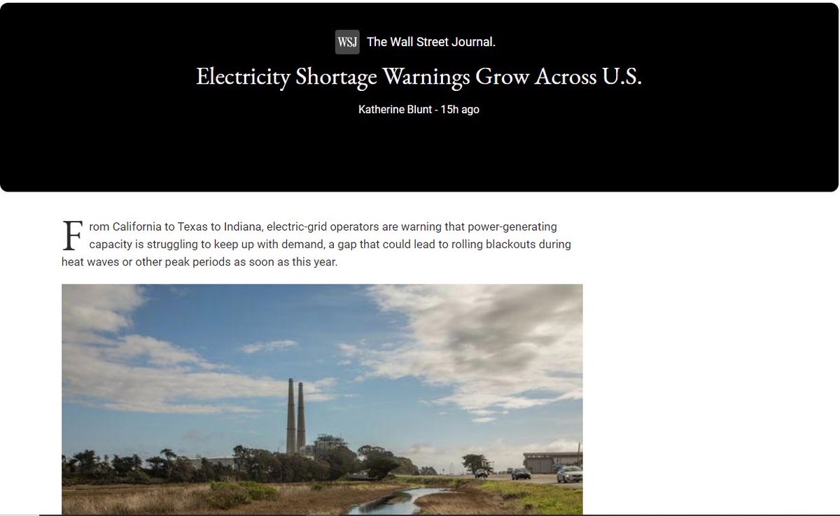 N4JAW's tweet photo. Coming to a city near you this summer? Electricity Shortages. Its time to get prepared. #powergrid #uspowergrid #spaceweather #solarcyclce25 #amateurradio #hamradio #Emergencycommunications #Ecomm https://t.co/dUgZjdXeDy