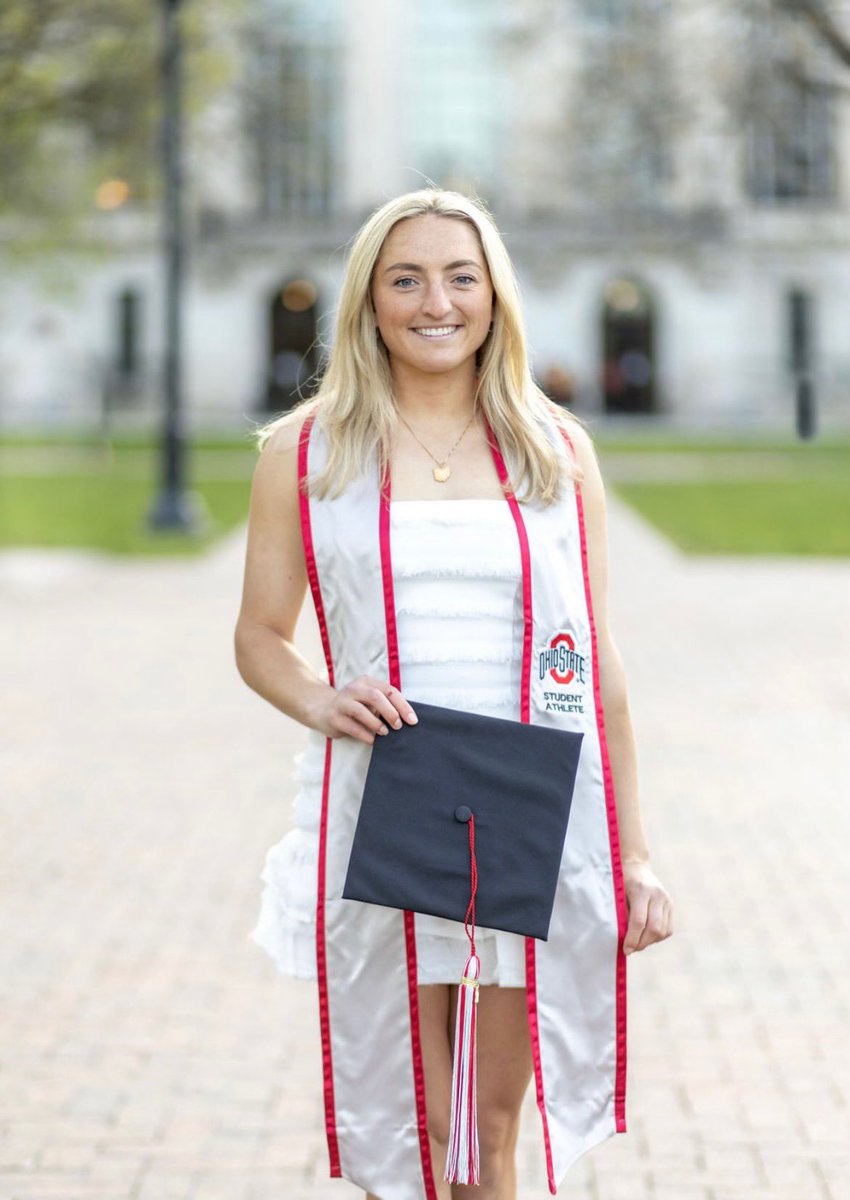 OhioStateWLAX's tweet photo. 🎓💯 Congrats to our Class of ‘22 grads - Catie Beg, Lindsay Epstein, Riley Ewing, Clare Johnston, Cai Martin and Maura McGregor! 

2023 returnees Jamie Level and Ava Keethler also earned their degrees today! 

Well done Buckeyes! 

#GoBucks #OSUgrad https://t.co/ZPUcxA4VQd