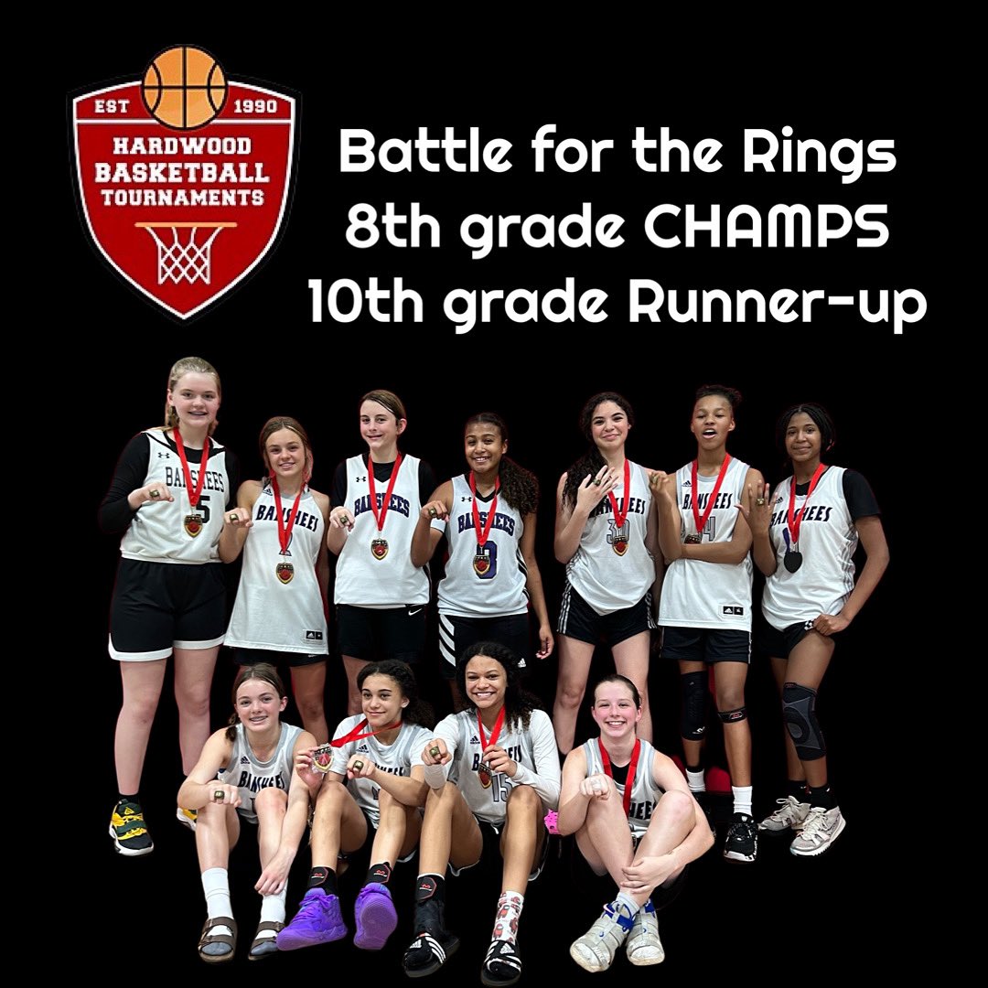 banshees2027's tweet photo. Banshees gained valuable experience playing up in TWO older divisions this weekend. Went 6-7. We won the 8th grade division and got runner up in the 10th grade division in a tough battle @trinity_cooks @Jaceyhalitzka1 @matayabrownn @faith_sartor @Bansheefam https://t.co/rdhFgbEUH0