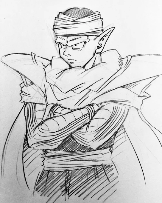 過去絵でゴメン。ピッコロ記念日ですね。ピッコロさんお誕生日おめでとう〜✨ 