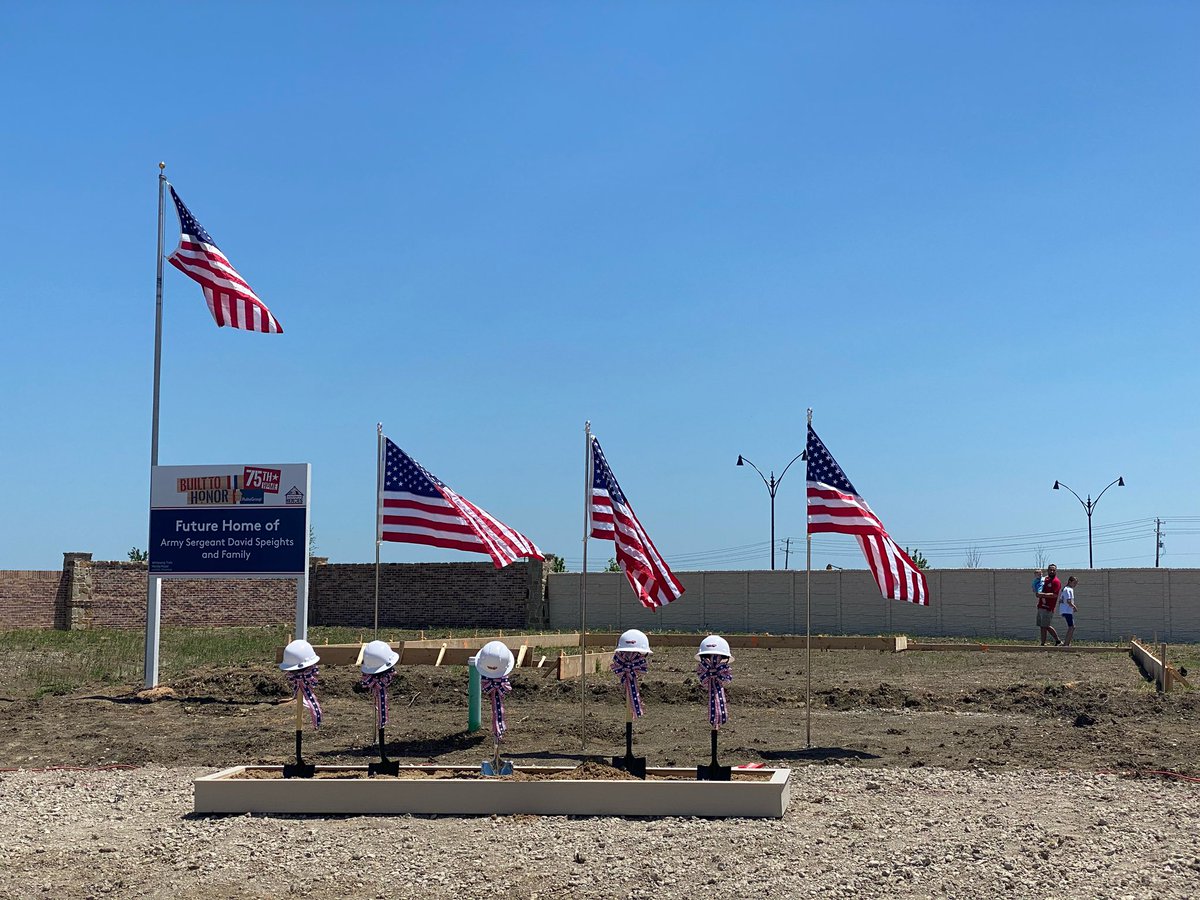 Thank you for helping us rebuild lives, <a href="/pultehomes/">Pulte Homes</a> &amp; Built to Honor! We are honored to have your continued support.

<a href="/PulteHomes/">Pulte Homes</a>’s Built to Honor program broke ground on the home of <a href="/USArmy/">U.S. Army</a> Sergeant David Speights and his family last Friday.