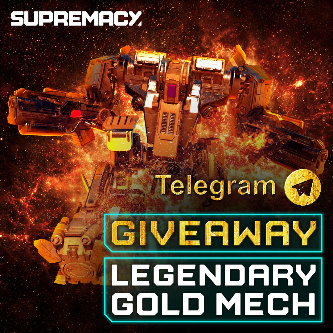 SupremacyMeta's tweet photo. 🚨NFT GIVEAWAY🚨

Do you want a 3D Legendary Gold Mech so you can help your Syndicate destroy and conquer? 🦾

To enter: 
💙 Like + Retweet
🏆 Join the Supremacy telegram 
https://t.co/zUpSz1em3U
📲 Reply with screenshot proof 
ENDS Wednesday 11th May 8pm PST

#NFT #NFTGiveaway https://t.co/CRgB9n8FrU