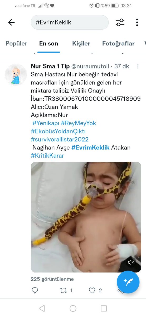 FTulzehra's tweet photo. Arkadaşlar birçok bebeğin videosu ile kndi ibanına para topluyor. Lütfen VALİLİK İZNİ teyit etmeden bağış yapmayın!

Ve şikayet edelim. Lütfen Ozan Yamak 

#NesrinCavadzade  #petkm Sema 
#Eurovision #KuCoin Pars 
#HODL Erdal Bakkal Hoşgeldin
#HayırlıSabahlar #Pazartesi #günaydın https://t.co/xFY0rc56kN