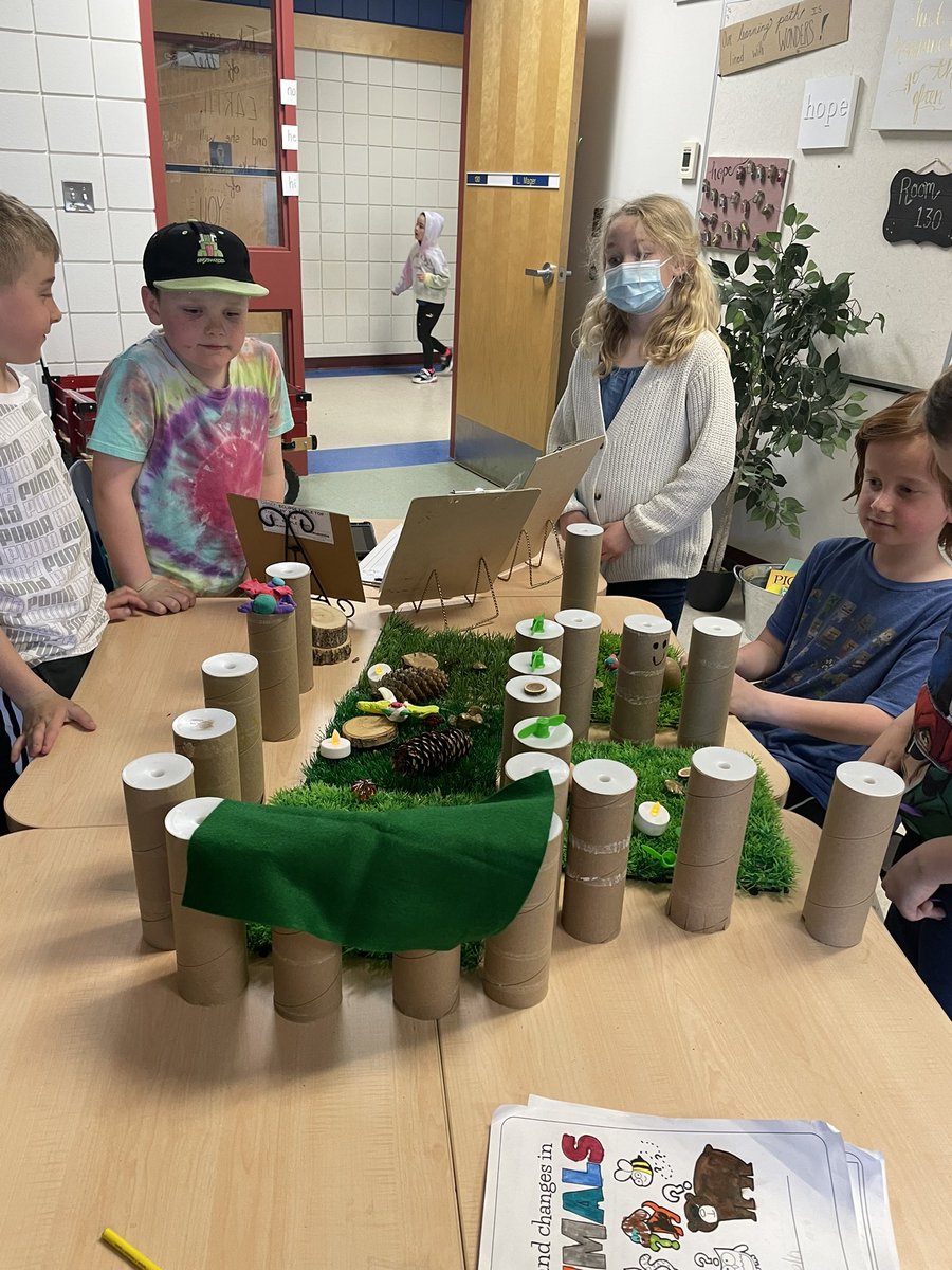 OurDiscoveries's tweet photo. More mixed up habitats!Thank you to all the classes who came to check out our creations! https://t.co/0SbB988H4z