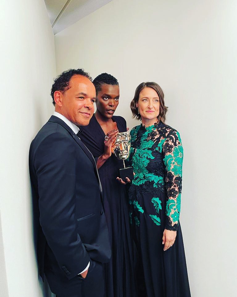 BarryJenkins's tweet photo. Backyard Mother’s Day/Birthday/BAFTA’s celebration — these four friends (and a fifth in the next pic!) went to film school together. 

TWENTY DAMN YEARS and we’re still doin’ it, still together 💜 https://t.co/mDBkyBS5Bs