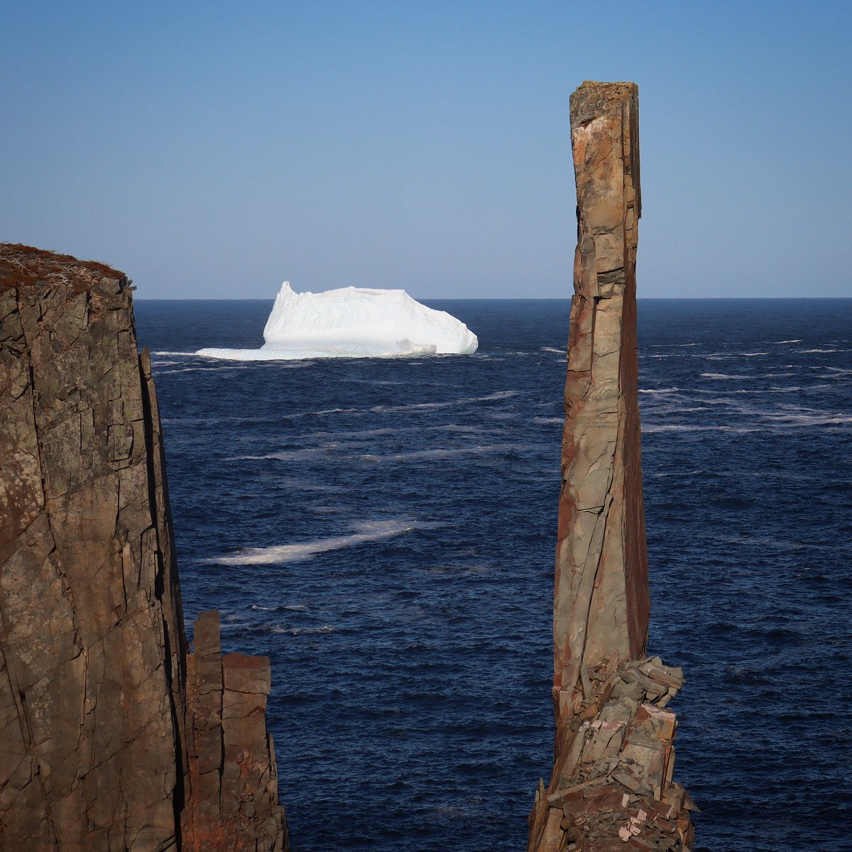 Rock, Paper, Scissors? Nope.
Rock, Iceberg, Sea. :) 
Cable John Cove, NL
@NLIcebergReport <a href="/IcebergTweets/">IcebergFinder.com</a> #explorenl #ShareYourWeather #NaturePhotography #NEWFOUNDLAND
