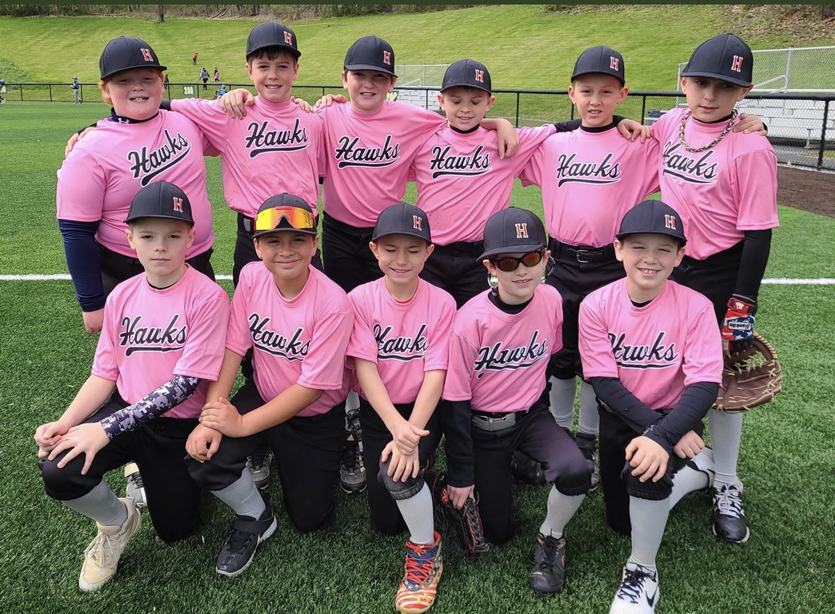 darrenrovell's tweet photo. Brilliant: The Hudson Valley Hawks travel baseball team from Washingtonville, NY wore jerseys with the names of their moms on the back today. 

(via @nickbegley) https://t.co/lWP2rIbug9