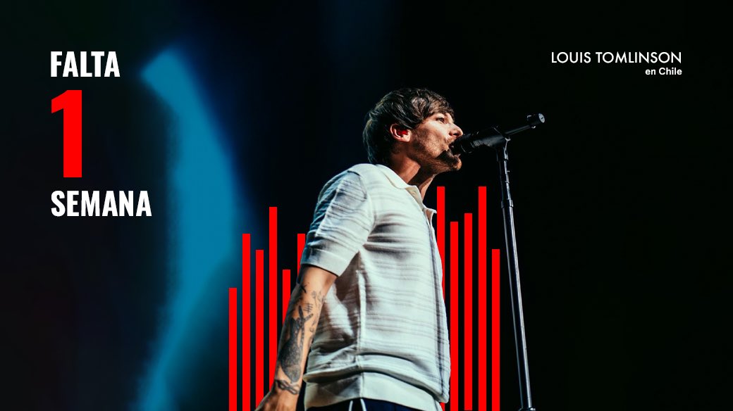 dgmedioschile's tweet photo. A esta hora en una semana más estaremos viendo a @Louis_Tomlinson en persona 🥺💖 ¿Cuánto llevas esperando este concierto? https://t.co/QvNR9pglwN