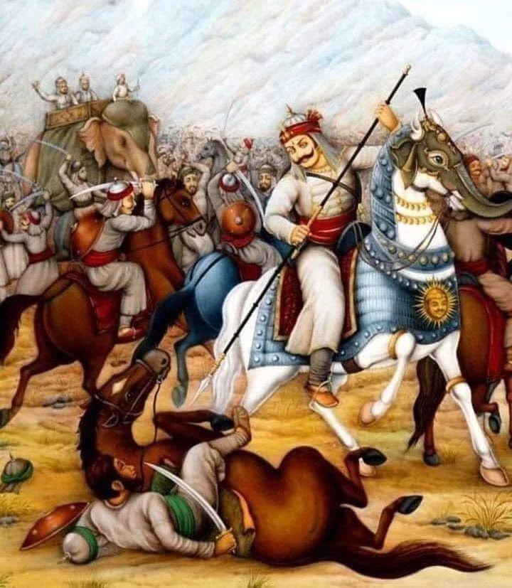 AkhileshPSingh's tweet photo. क्षत्रिय शौर्य, वीर शिरोमणी महाराणा प्रताप की जयंती पर उन्हें शत् शत् नमन....

उन आग बरसती तोपों के
मुँह फेर अचानक टूट पड़े। 
बैरी सेना पर तड़प तड़प 
मानो शत-शत रवि छूट पड़े॥

(हल्दीघाटी) श्री श्याम नारायण पाण्डेय https://t.co/S830UbIZrG